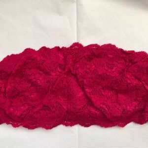 Cosabella Never Say Never Lace  Bandeau Bra in Magenta Pink S